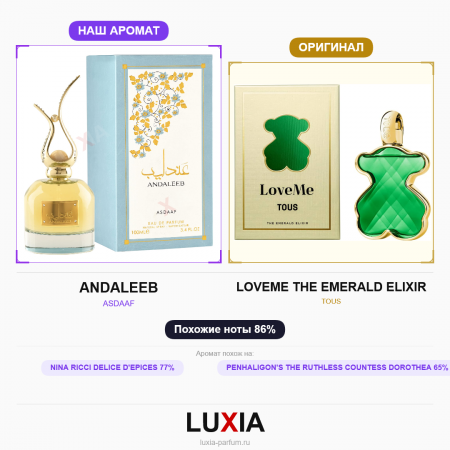 Духи ANDALEEB фото оригинал