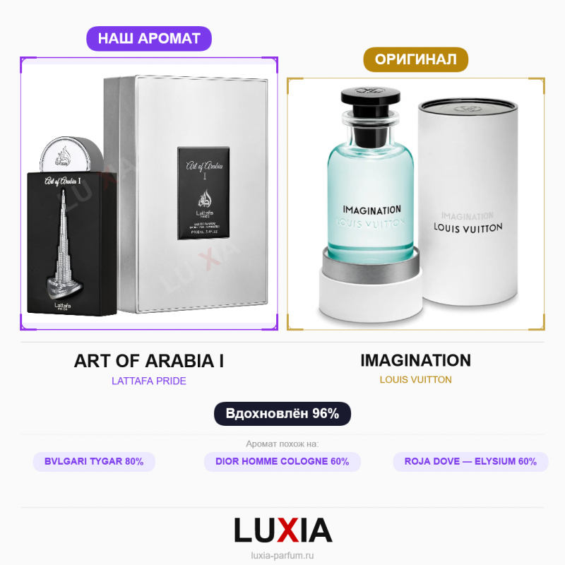 Духи ART OF ARABIA I (Бурдж Халифа) 100 мл черный флакон Бурдж Халифа аналог Imagination