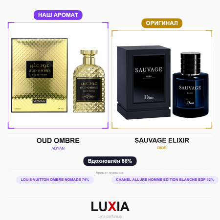 Духи ADYAN OUD OMBRE фото оригинал