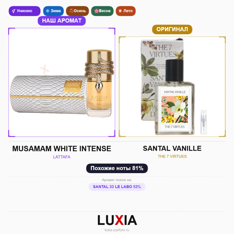 Духи MUSAMAM WHITE INTENSE фото оригинал